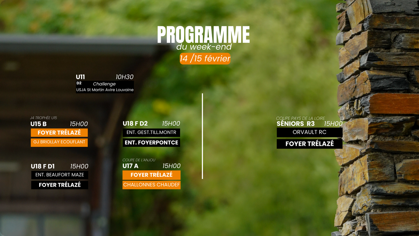 Programme du week-end