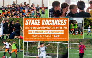 Stage vacances de Février