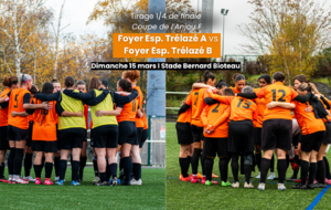 Tirage 1/4 de finale Coupe de l'Anjou Féminines