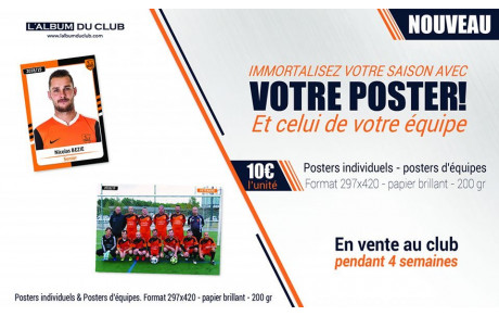 ALBUM DU CLUB : POSTERS ARRIVES !