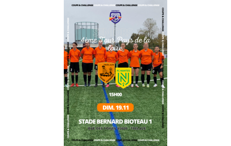 NOS FÉMININES JOUERONT CONTRE LE FC NANTES !