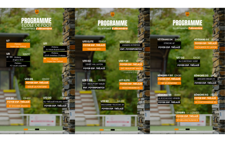 Programme du week-end