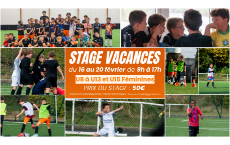 Stage vacances de Février