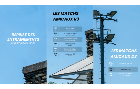 Reprise des entrainements