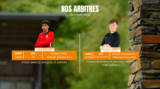 Programme de nos arbitres